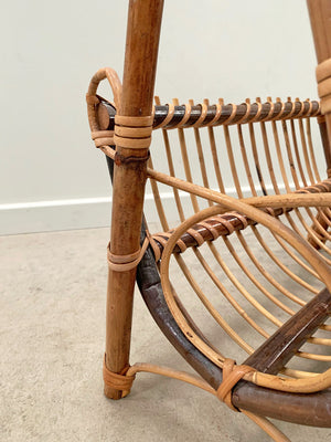 Bamboo magazine rack