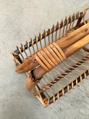 Bamboo magazine rack
