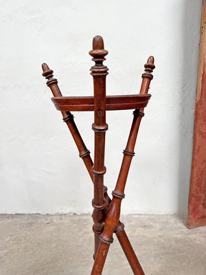 Faux bamboo tripod stand
