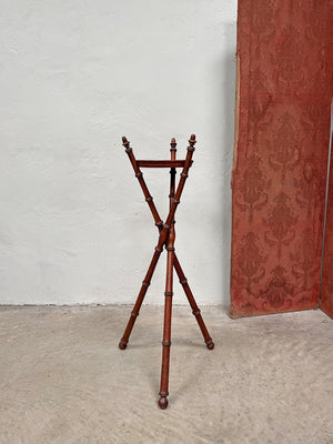 Faux bamboo tripod stand
