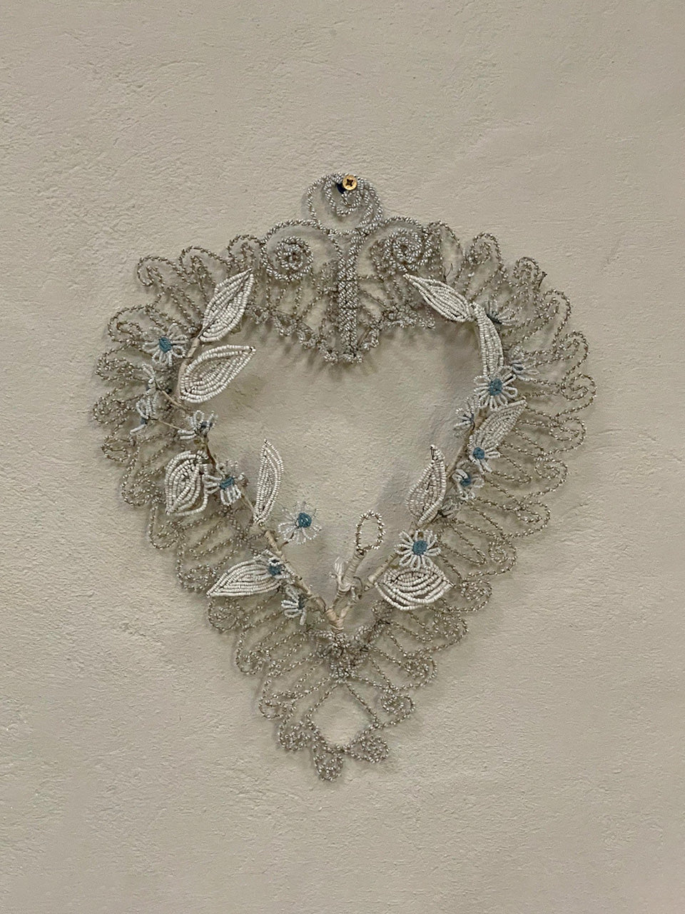 Beaded heart wreath (Reserved)