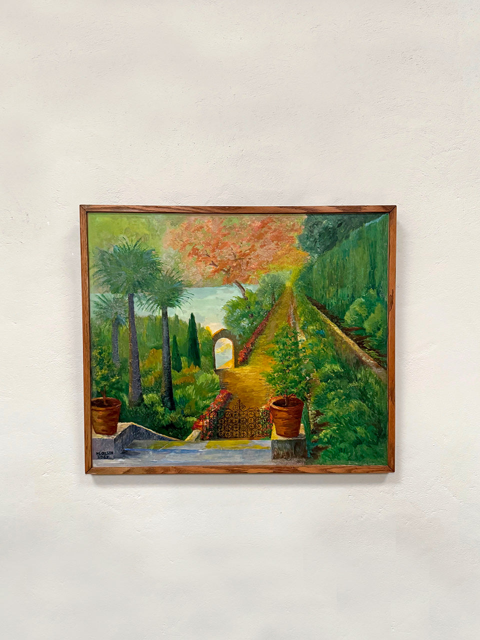 Oil on canvas, by M. Bilson 1967