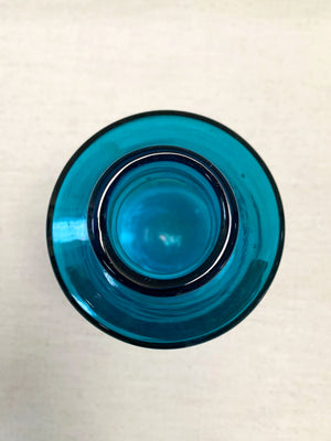 Blue glass apothecary jar
