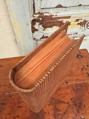 Pitch pine 'book' storage
