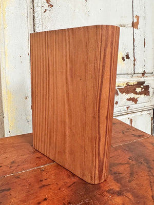 Pitch pine 'book' storage