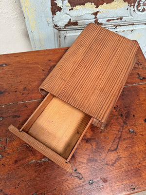 Pitch pine 'book' storage