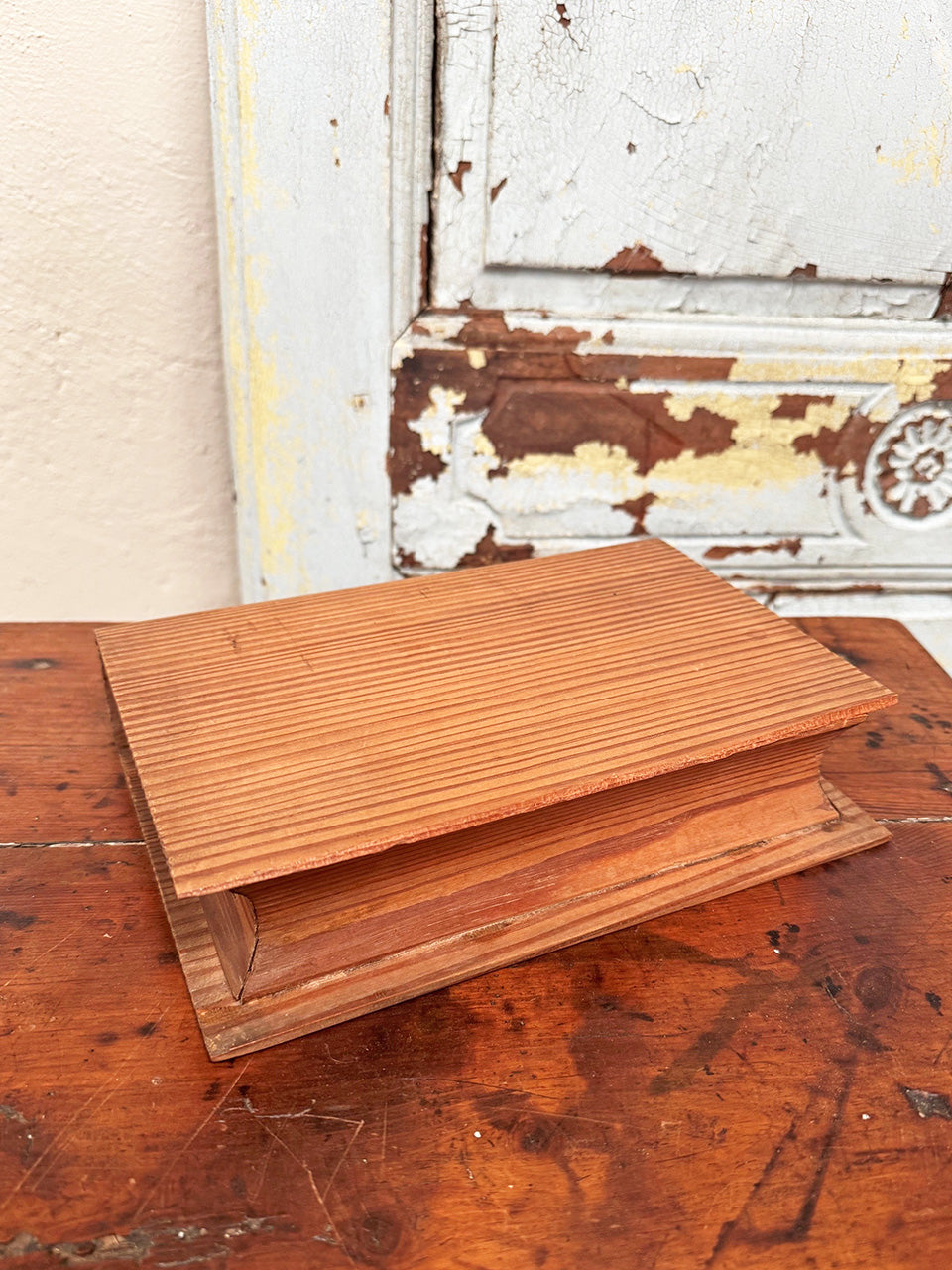 Pitch pine 'book' storage