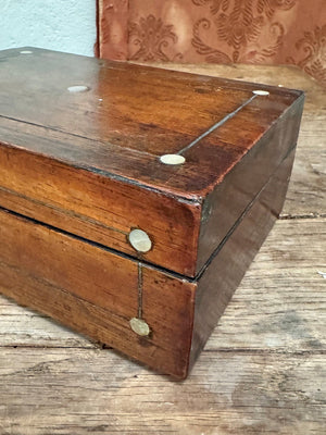 Box with pearl inlay