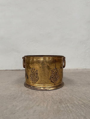 Large brass planter