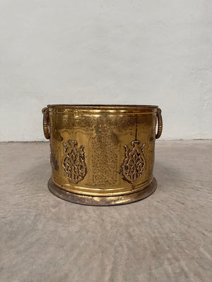 Large brass planter