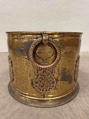 Large brass planter