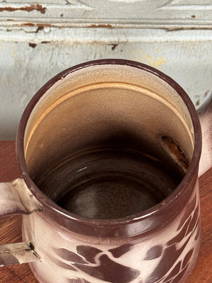 Brown enamelled coffee pot