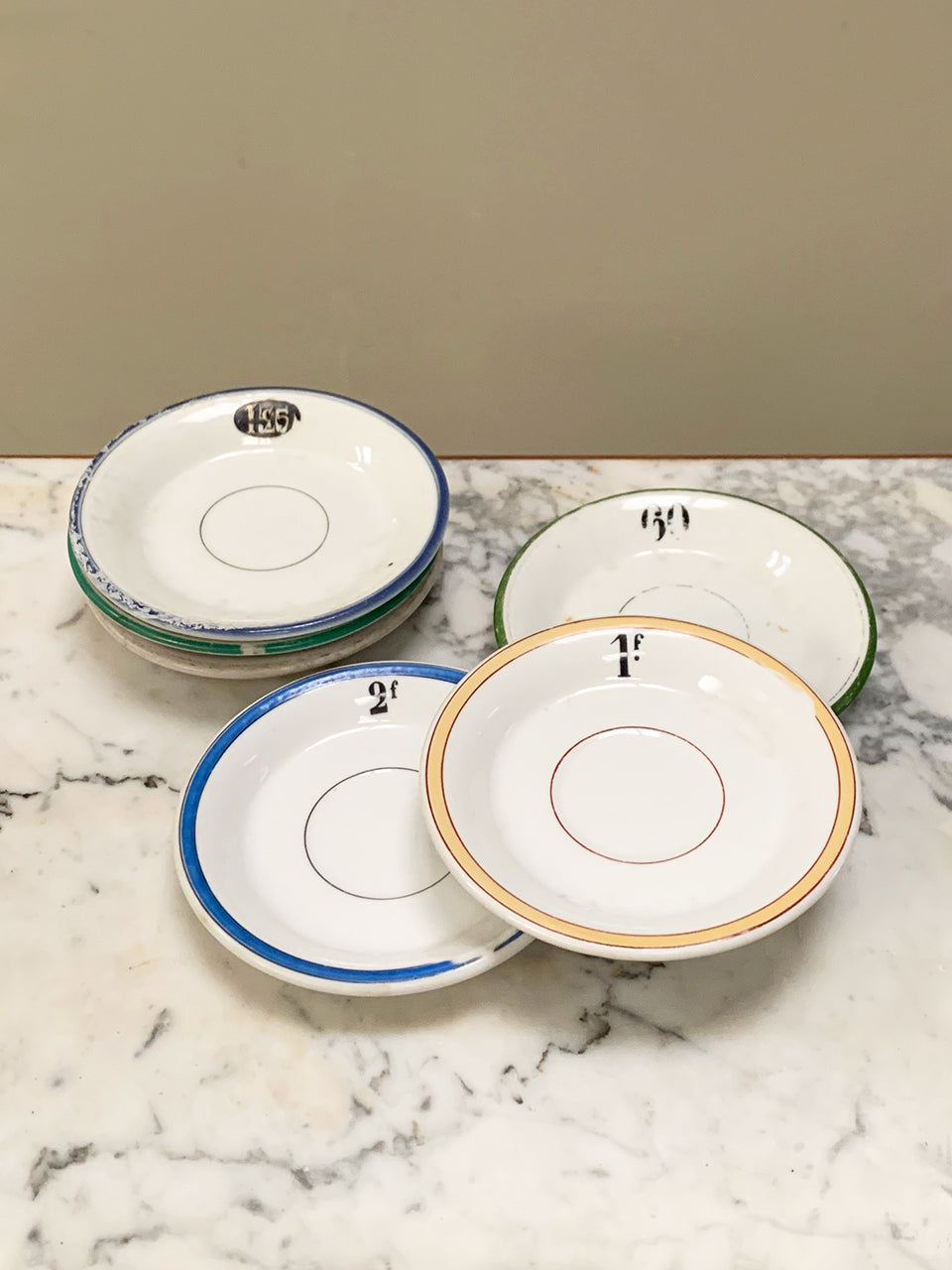 Rare cafe saucers (each) (2 available)