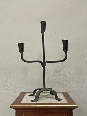 Wrought iron candle holder