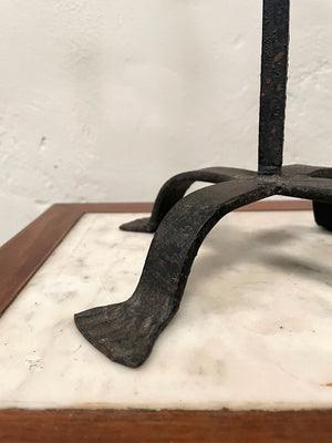 Wrought iron candle holder