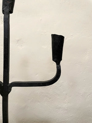 Wrought iron candle holder