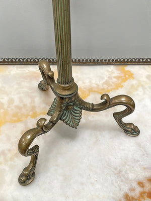 Single brass candleholder