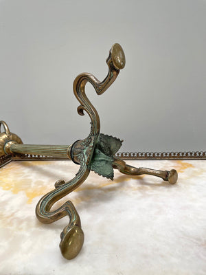 Single brass candleholder