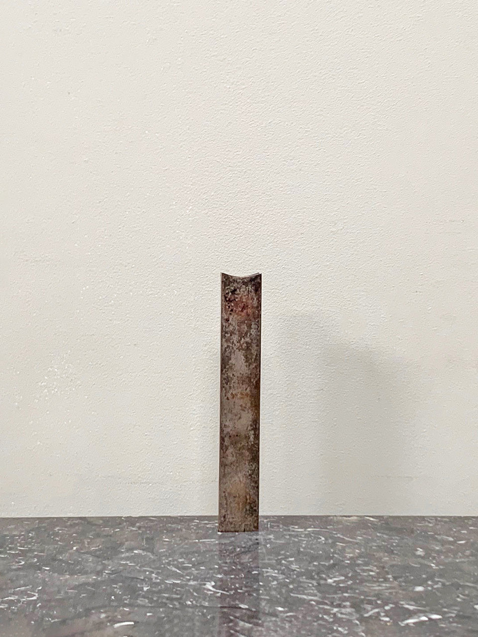 Blackened silver candle stick by Francois de Gross