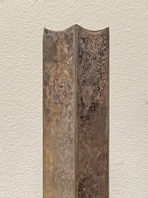 Blackened silver candle stick by Francois de Gross