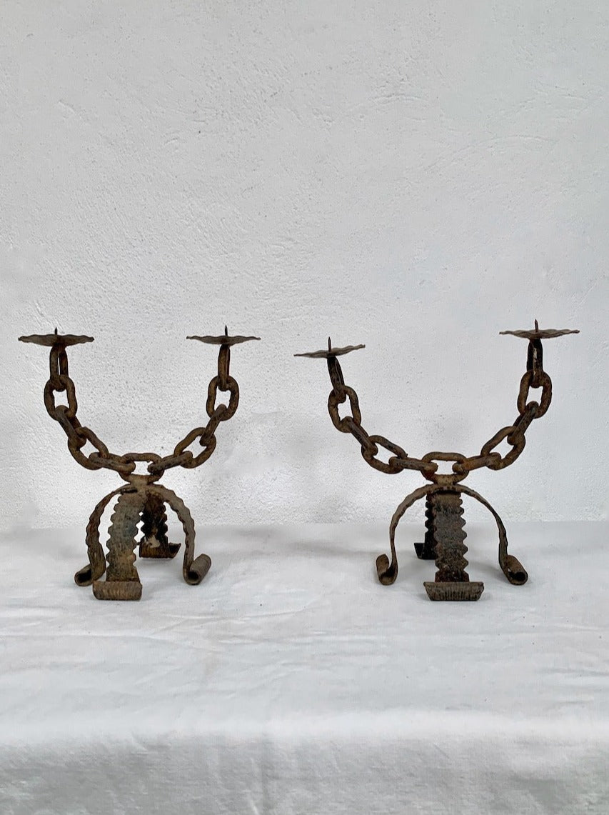 Pair of candelabras