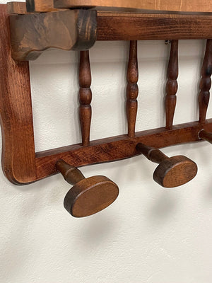 Wooden coat rack