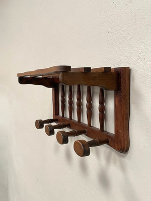 Wooden coat rack