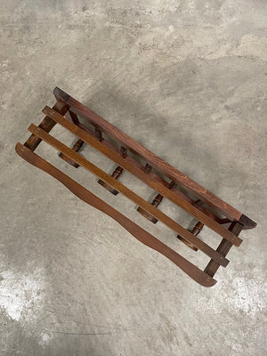 Wooden coat rack