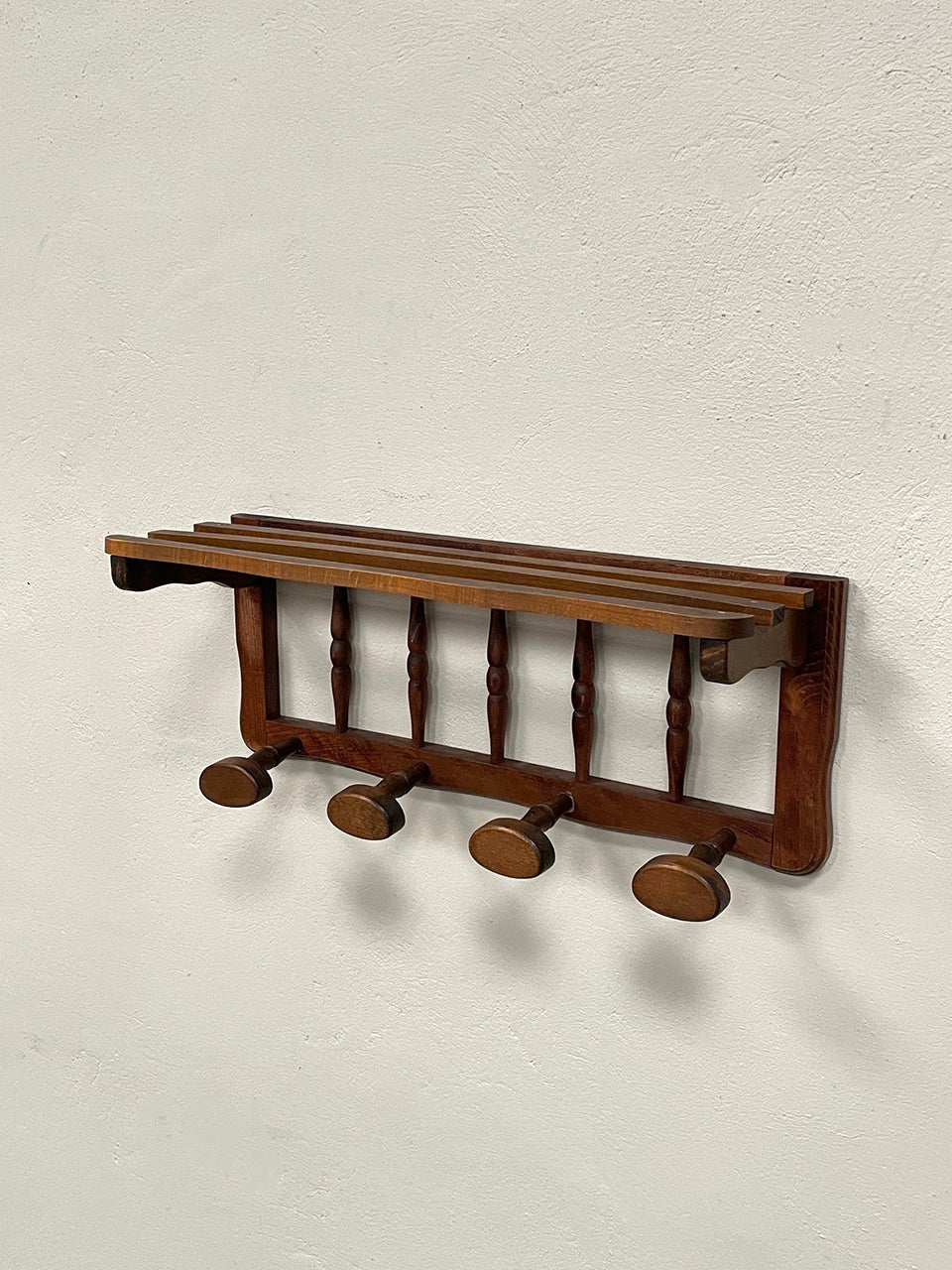 Wooden coat rack