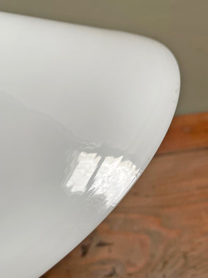 Pair of milk glass coolie shades