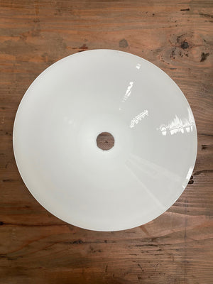 Pair of milk glass coolie shades