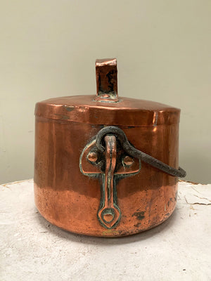 18th century copper pot