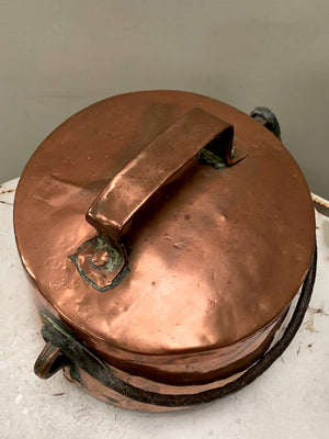 18th century copper pot