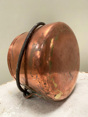 18th century copper pot