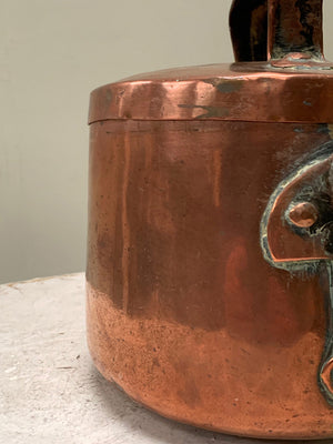 18th century copper pot