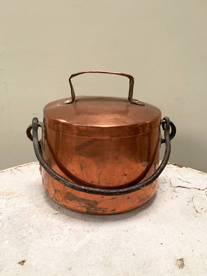18th century copper pot