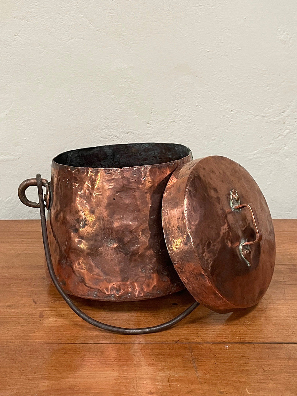 Lidded copper pots (each) (Right - SOLD)