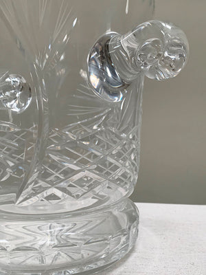 Crystal glass champagne bucket