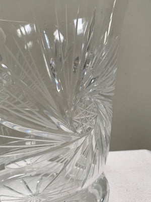 Crystal glass champagne bucket