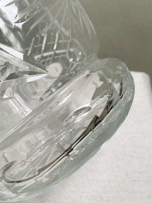 Crystal glass champagne bucket