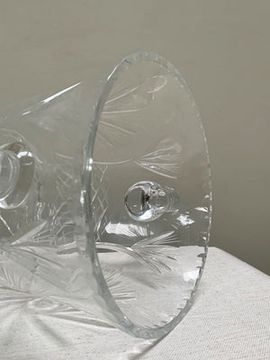 Crystal glass champagne bucket