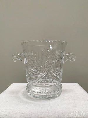 Crystal glass champagne bucket