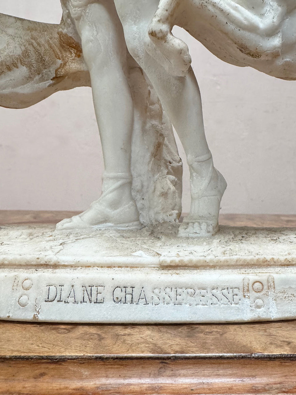 Porcelain biscuit statue