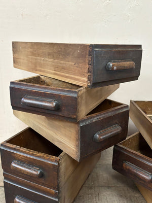 Art Deco oak drawers (each, from)