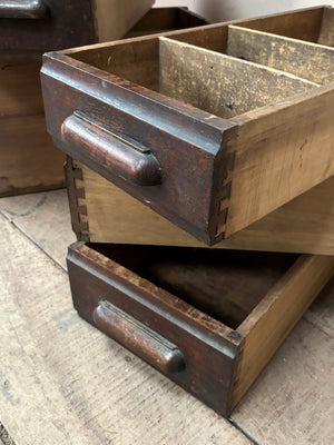 Art Deco oak drawers (each, from)
