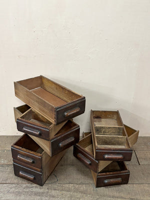 Art Deco oak drawers (each, from)