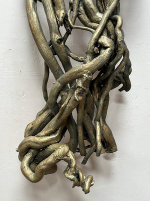 Twisted driftwood sculpture
