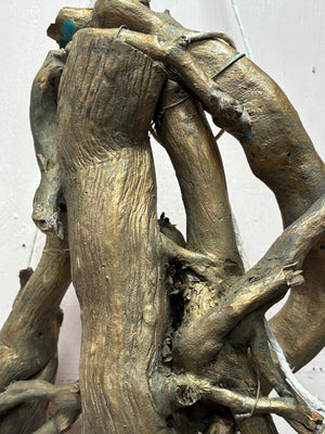 Twisted driftwood sculpture
