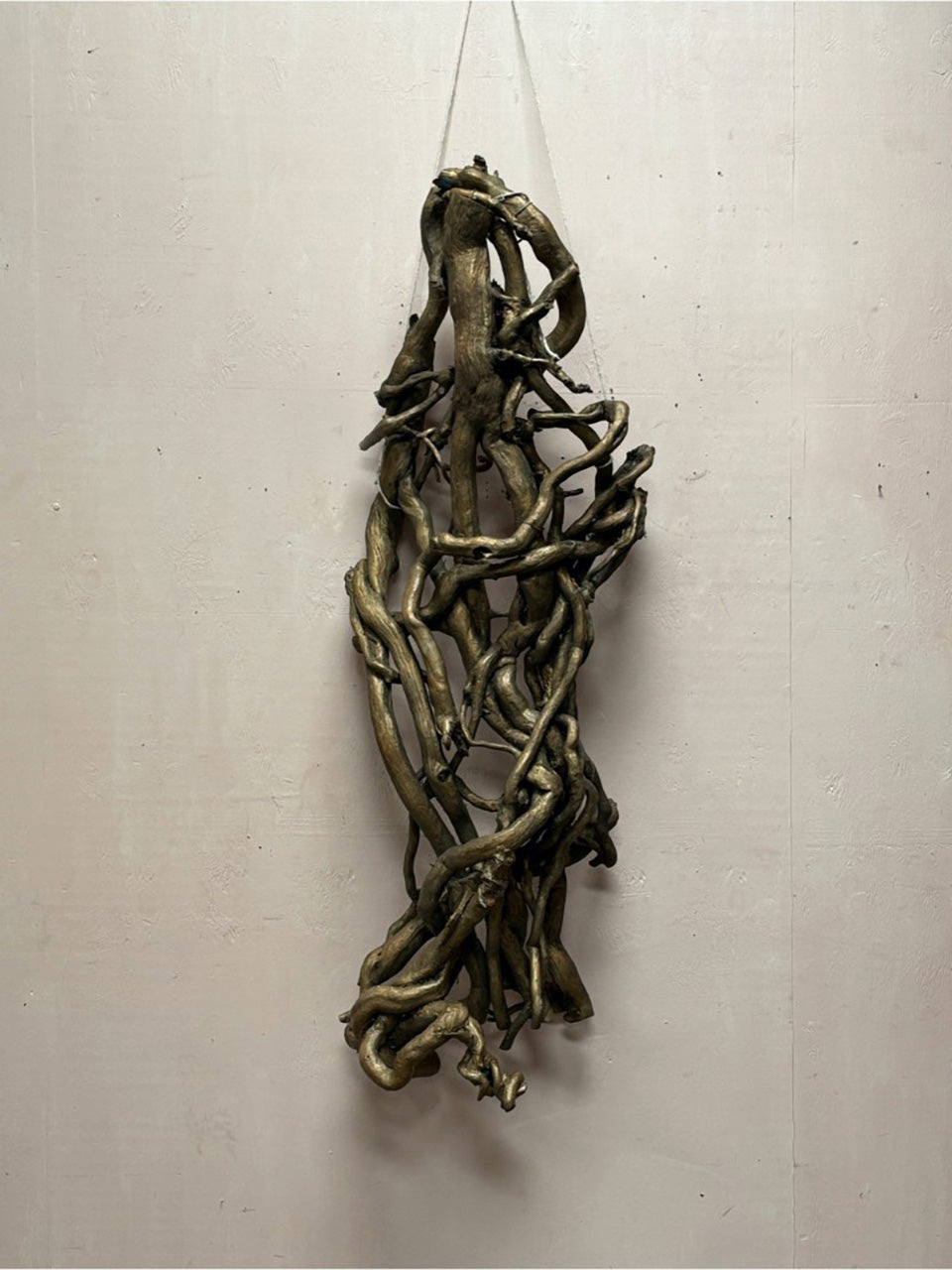 Twisted driftwood sculpture