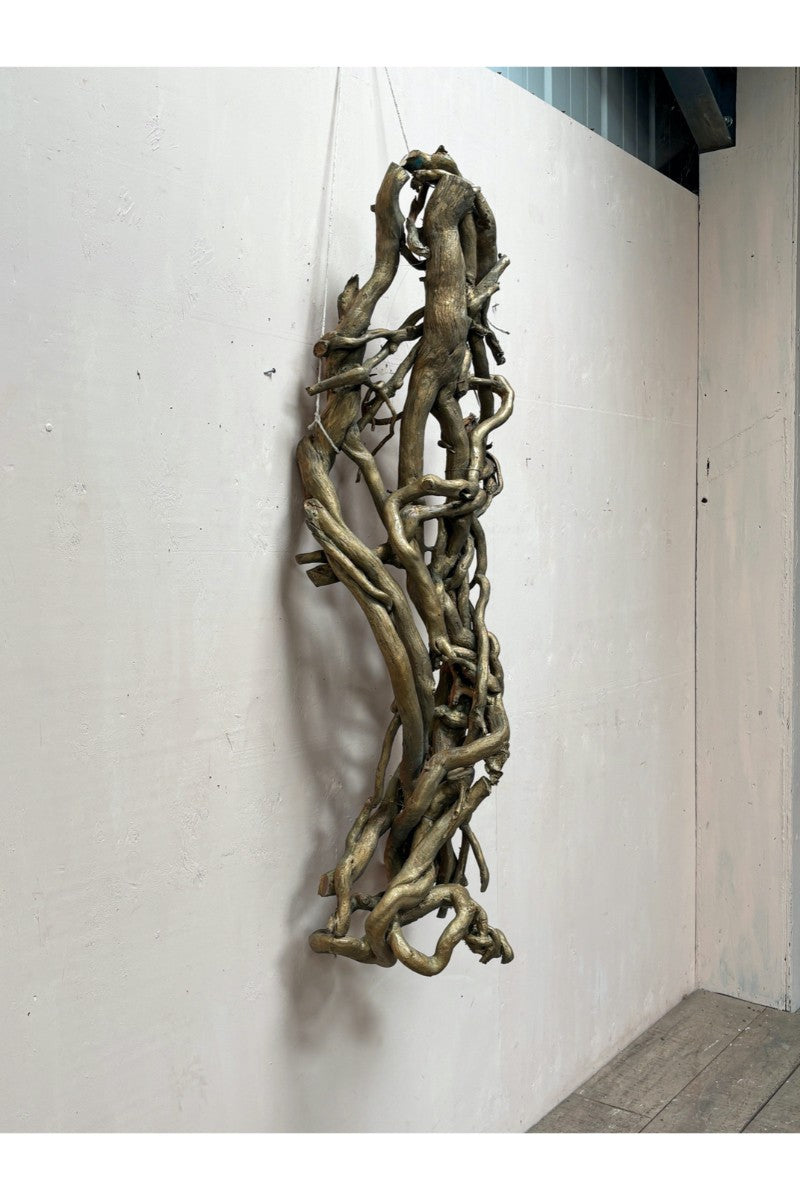 Twisted driftwood sculpture